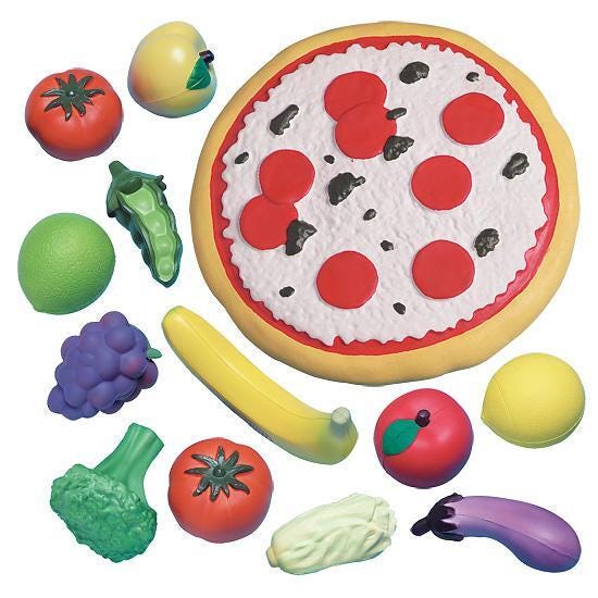Veggie & Pizza Play Set, 18 Pieces 2125206
